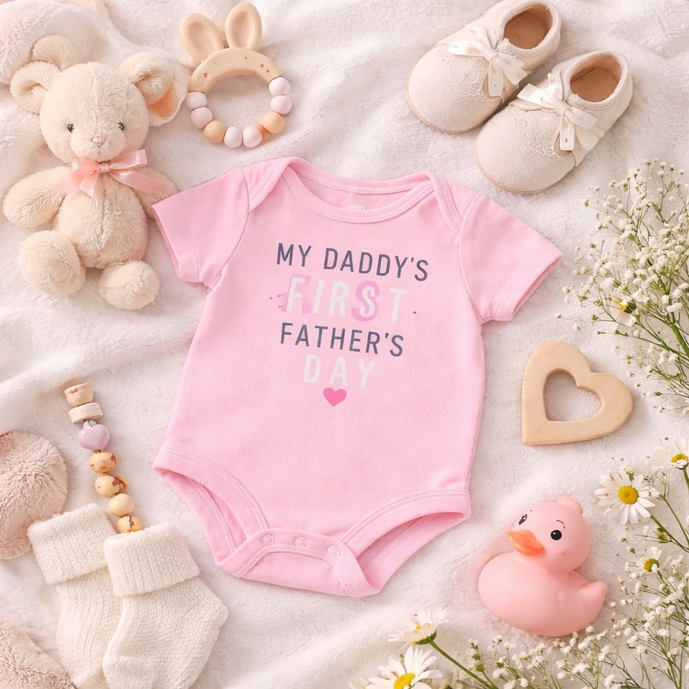 Carter’s NB Pink “My Daddy’s First Father’s Day” Onesie NWOT | Newborn Gift